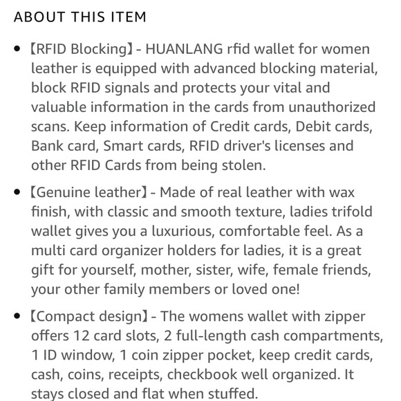 FREE IN BUNDLE* RFID blocking wallet - Picture 3 of 15